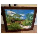 Covered bridge painting