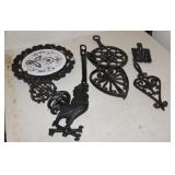 Lot of cast iron trivets