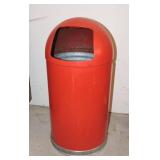 Dome top trash can