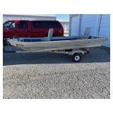 Fisher Marine aluminum bass boat with Leland