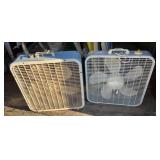 Lot of 2 - 20" box fans