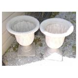 PVC  pair of planters