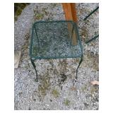 Metal patio table