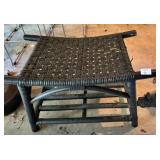 Rattan foot stool