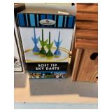 Soft tip sky darts yard game