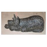 Vintage cast iron Scottie dog doorstop