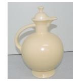 Vintage Fiesta carafe, ivory, finial repair