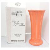 Fiesta Post 86 medium vase, persimmon, NIB