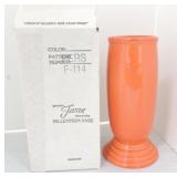 Fiesta Post 86 Millennium vase, persimmon, NIB
