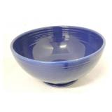 Vintage Fiesta footed salad bowl, cobalt, rim nick