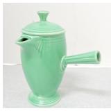 Vintage Fiesta demitasse coffee pot, green