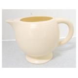 Vintage Fiesta ice lip pitcher, ivory, interior