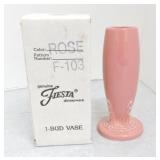 Fiesta Post 86 bud vase, rose, NIB