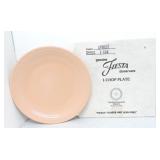 Fiesta Post 86 lot of 9 apricot chop plates, NIB