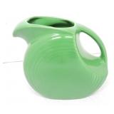 Vintage Fiesta disc water pitcher, medium green,
