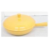 Vintage Fiesta French casserole, yellow