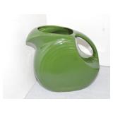 Vintage Fiesta disc water pitcher, dark green