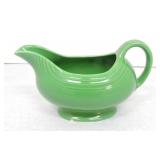 Vintage Fiesta sauce boat, medium green, base rim