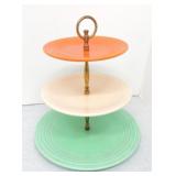 Vintage Fiesta 3 tier tid bit tray