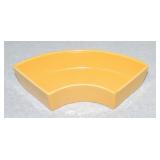 Vintage Fiesta relish tray side insert, yellow