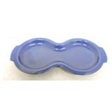 Vintage Fiesta figure 8 tray, cobalt