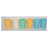 Vintage Fiesta lot of 6 juice tumblers, mixed