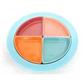 Harlequin relish tray (marked Fiesta) with RARE