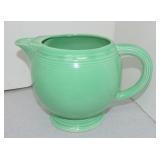 Vintage Fiesta ice lip pitcher, green