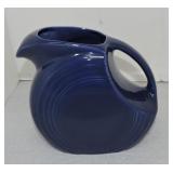 Vintage Fiesta disc water pitcher, cobalt