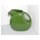 Vintage Fiesta disc water pitcher, dark green