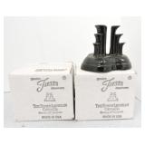 Fiesta Post 86 pair of pyramid candle holders,