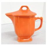 Riviera syrup pitcher with lid, red