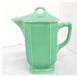 Riviera batter jug with lid, green