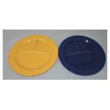 Vintage Fiesta lot of 2 - 10 1/2" compartment