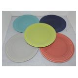 Vintage Fiesta lot of 5 - 9" plates, mixed