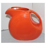 Vintage Fiesta disc water pitcher, red
