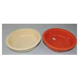 Vintage Fiesta lot of 2 - 8 1/2" nappy bowls
