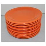 Vintage Fiesta lot of 11 - 9" plates, red