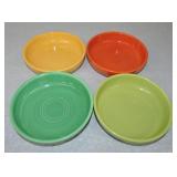 Vintage Fiesta lot of 4 - 6" dessert bowls,
