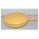 Vintage Fiesta casserole, yellow
