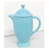 Vintage Fiesta coffee pot, turquoise