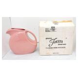 Fiesta Post 86 disc water pitcher, rose, NIB