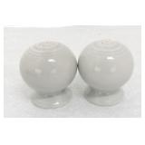 Vintage Fiesta salt & pepper shakers, gray