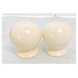 Vintage Fiesta salt & pepper shakers, ivory