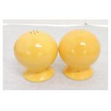 Vintage Fiesta salt & pepper shakers, yellow