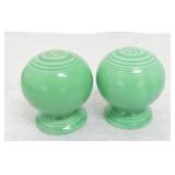 Vintage Fiesta salt & pepper shakers, green