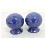 Vintage Fiesta salt & pepper shakers, cobalt