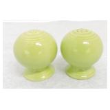 Vintage Fiesta salt & pepper shakers, chartreuse