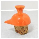 Vintage Fiesta carafe lid, red