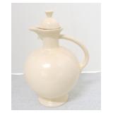 Vintage Fiesta carafe, ivory, foot rim repair